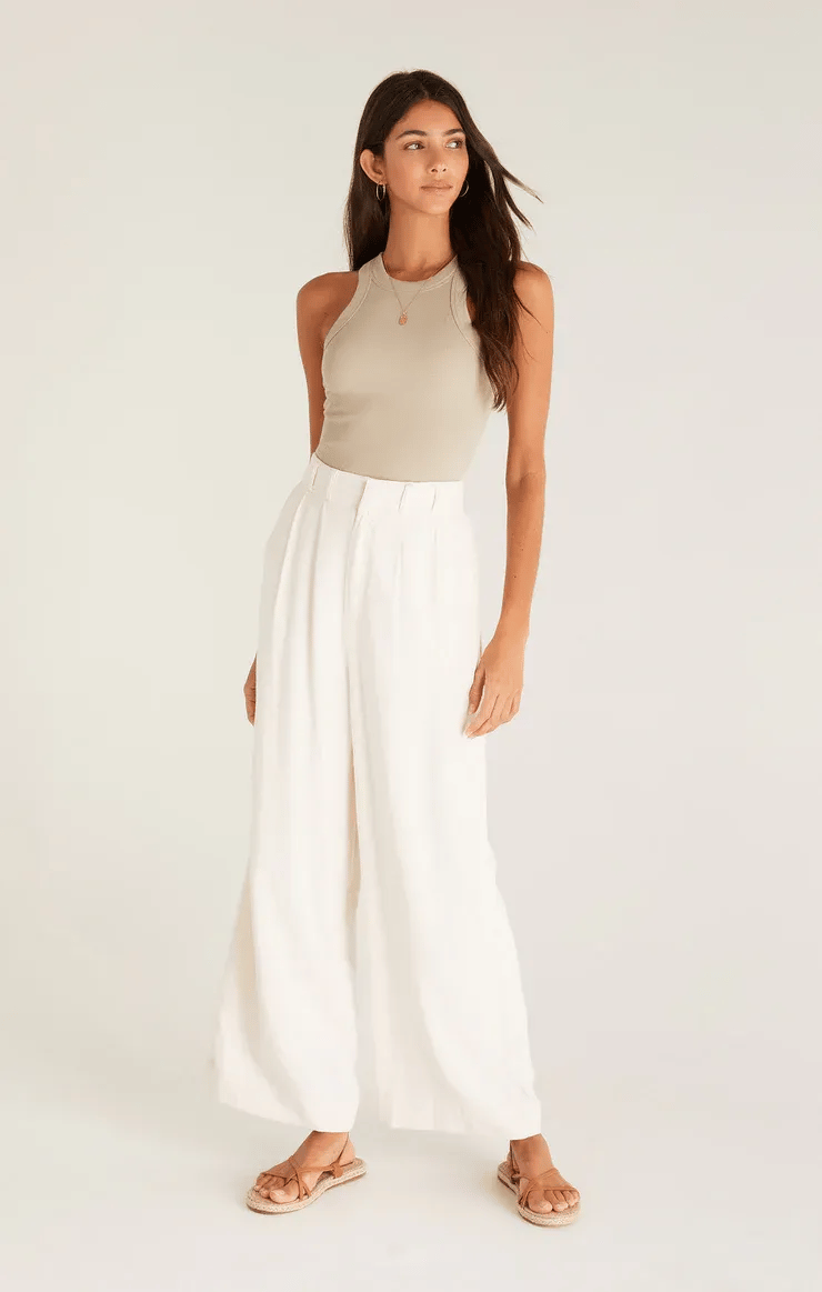 Women's elastic high waist casual wide leg pants (Buy 2 Free Shipping)
