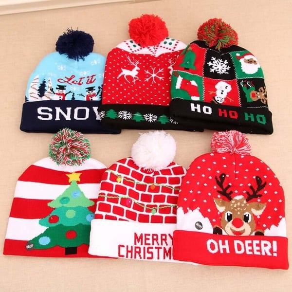 🎄 Early Christmas Sale 49% OFF🎄Christmas Theme LED Beanies - Buy 3 Free Shipping