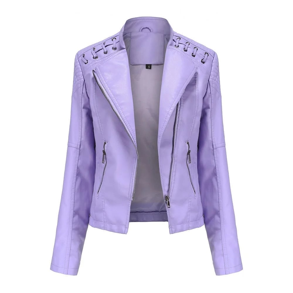 (š„HOT SALEš„) - Washed Leather Jacket