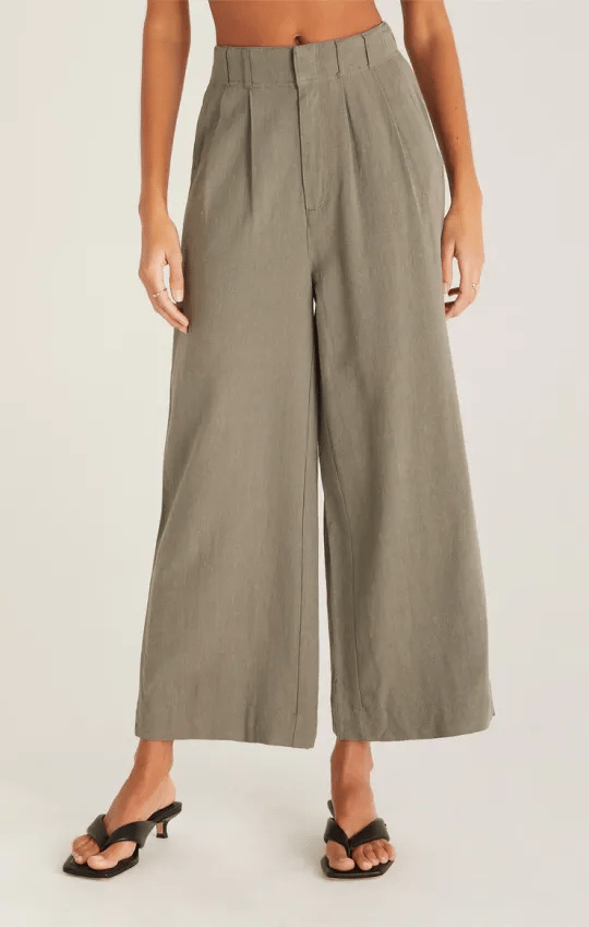 Women's elastic high waist casual wide leg pants (Buy 2 Free Shipping)