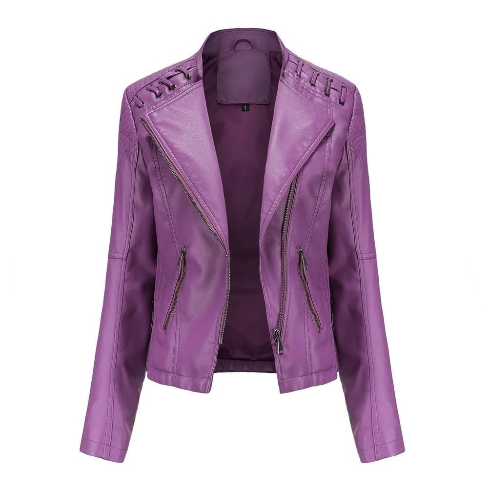 (š„HOT SALEš„) - Washed Leather Jacket