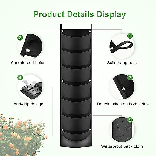 7 Pockets Hanging Vertical Planter-BUY 3 GET FREE SHIPPING