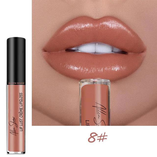 ourhomemarketTM-12 COLOR WATERPROOF LONG LASTING MOIST LIP GLOSS PLUMPER LIQUID LIPSTICK