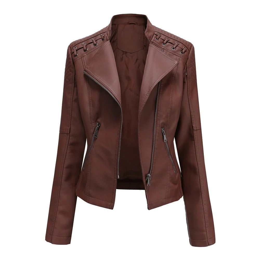 (š„HOT SALEš„) - Washed Leather Jacket