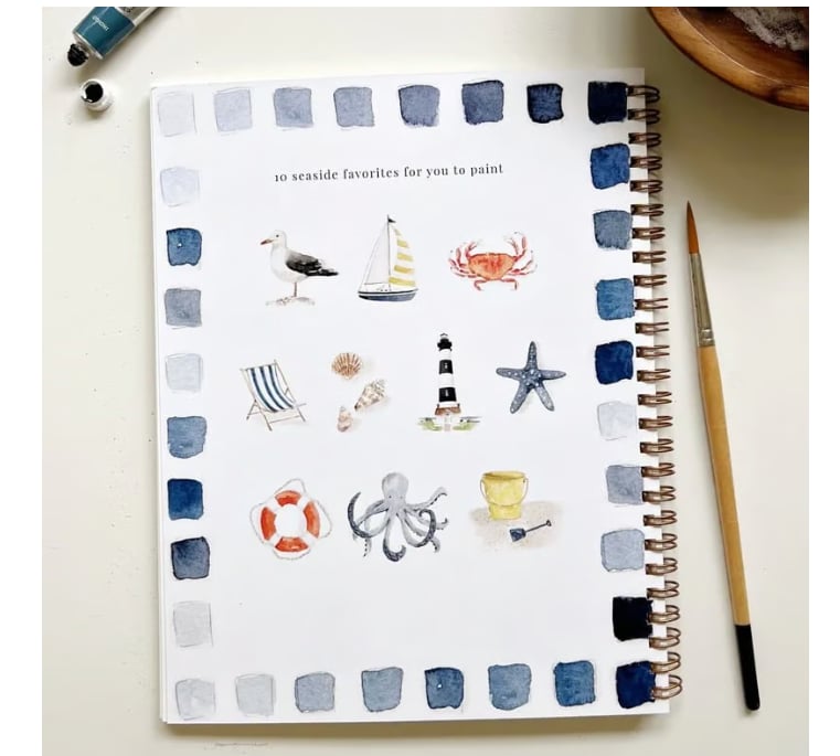 🖼️Beginner-Friendly💕 Watercolor Workbook