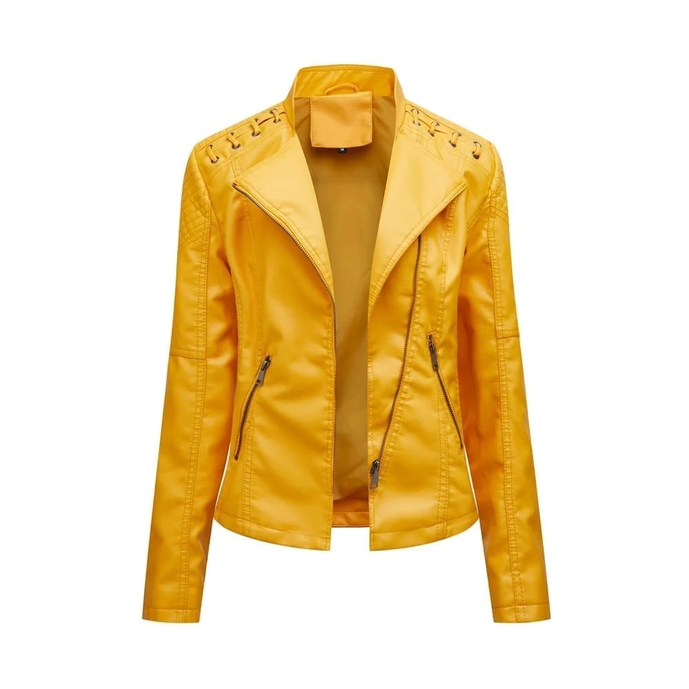 (š„HOT SALEš„) - Washed Leather Jacket