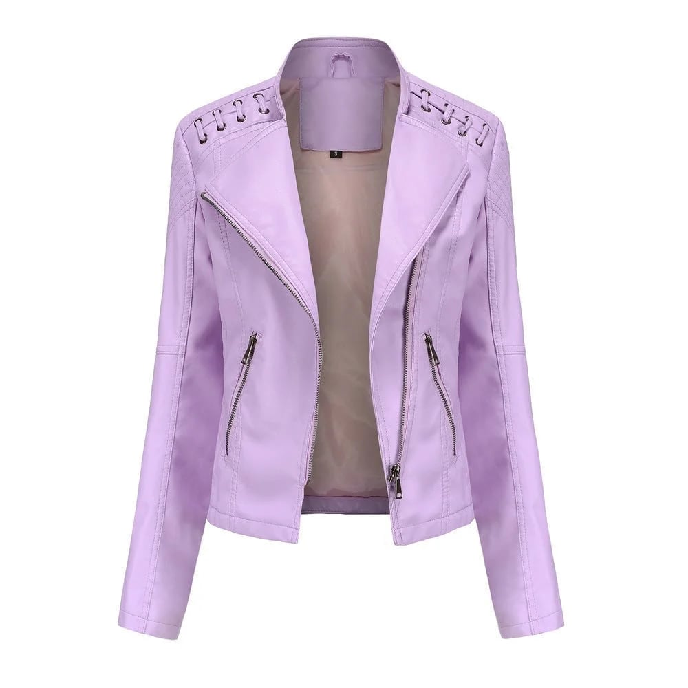 (š„HOT SALEš„) - Washed Leather Jacket