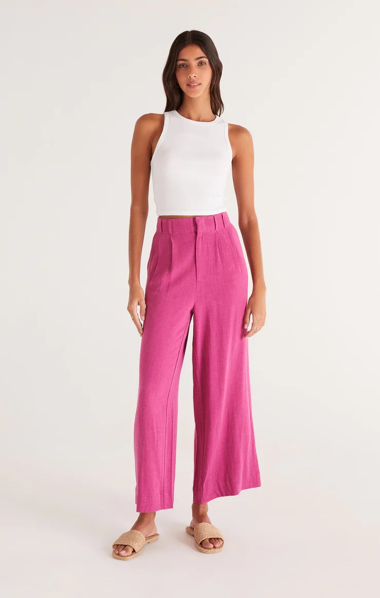 Women's elastic high waist casual wide leg pants (Buy 2 Free Shipping)