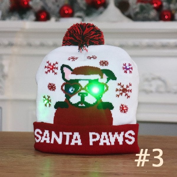 🎄 Early Christmas Sale 49% OFF🎄Christmas Theme LED Beanies - Buy 3 Free Shipping