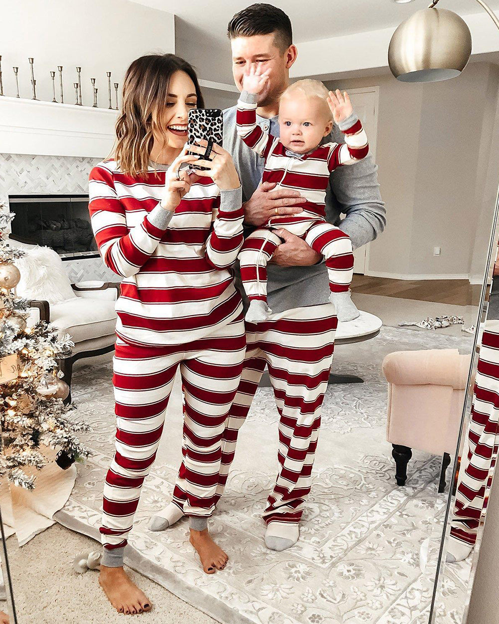 π Early Christmas Pre-Sale - 50% Off - Christmas Red Striped Family Pajamas
