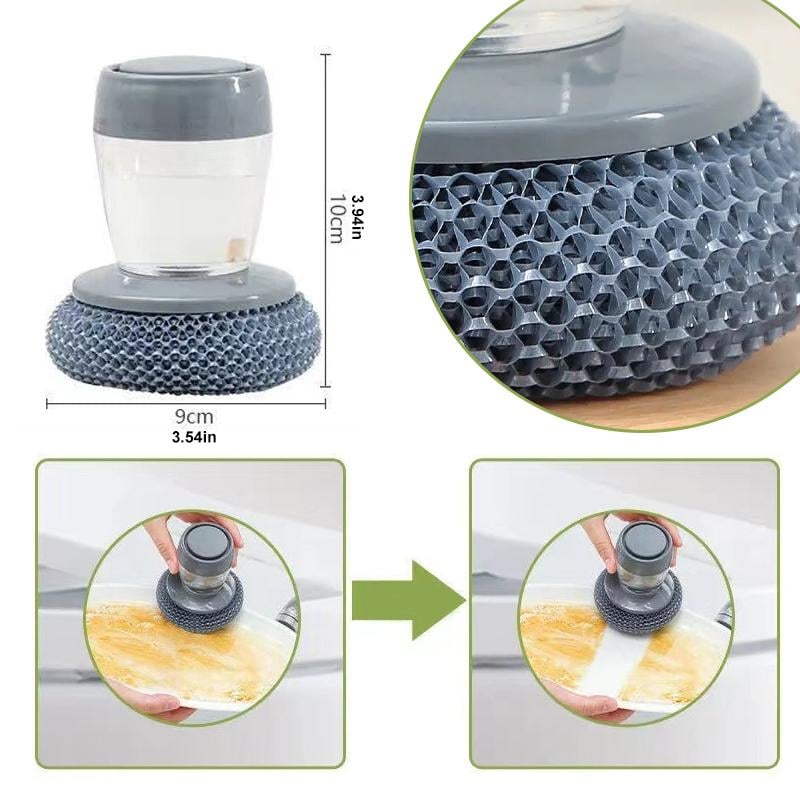 đ„ BIG SALE - HALF PRICEđ„đ„Kitchen Soap Press Dispensing Palm Brush