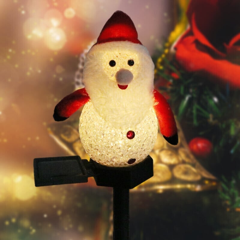 ⛄Surprise Christmas Gift -- Waterproof Solar Snowman Lamp