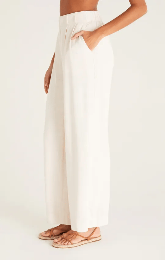 Women's elastic high waist casual wide leg pants (Buy 2 Free Shipping)