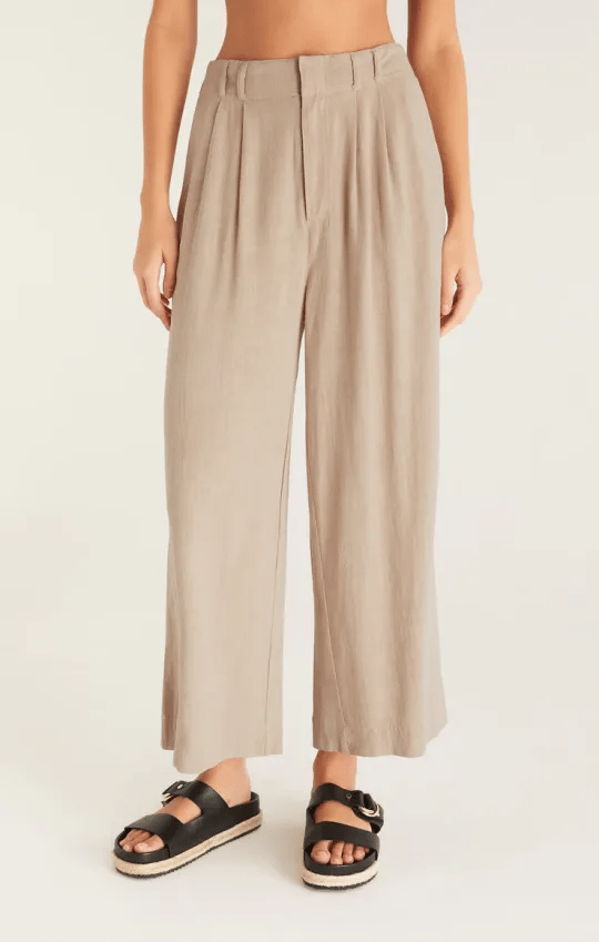 Women's elastic high waist casual wide leg pants (Buy 2 Free Shipping)