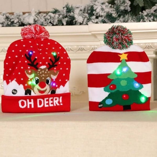 🎄 Early Christmas Sale 49% OFF🎄Christmas Theme LED Beanies - Buy 3 Free Shipping