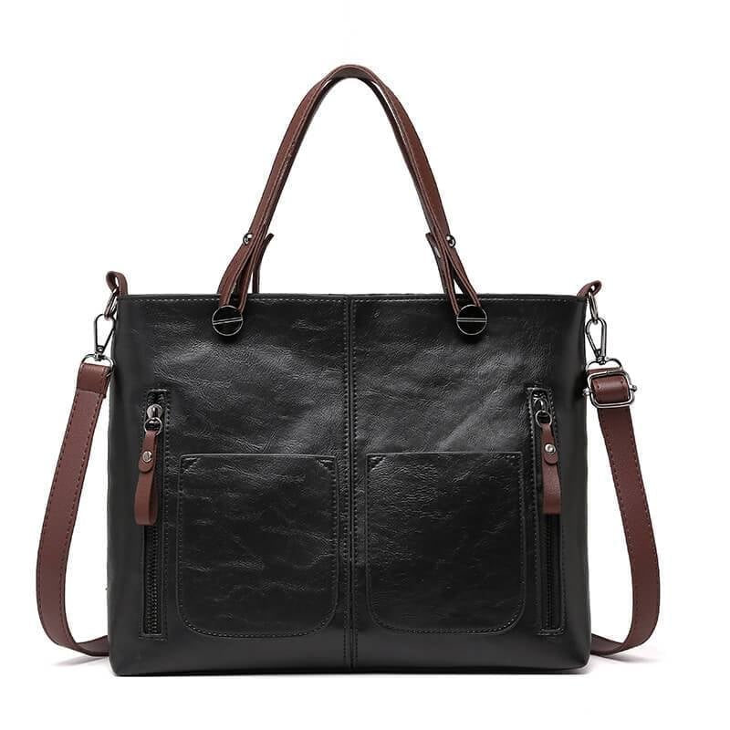 🔥- Ladies vintage leather shoulder bag