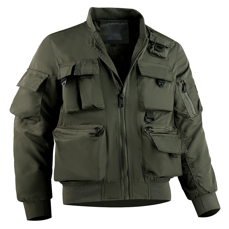 Mountain camping casual jacket functional outdoor multi-pocket jacket waterproof jacket