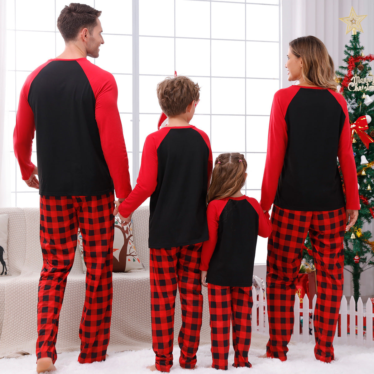 π Early Christmas Pre-Sale -Christmas Elements Print Family Pajama Sets