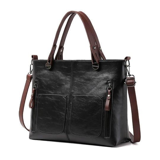 🔥- Ladies vintage leather shoulder bag