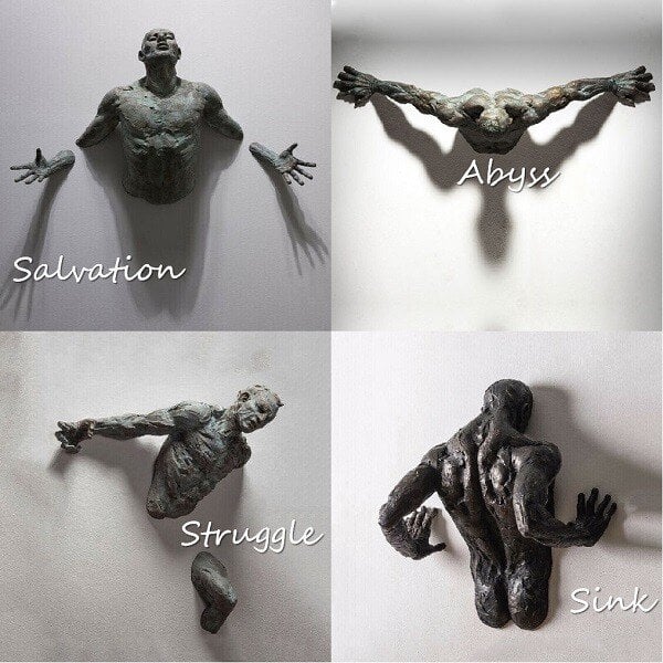 ourhomemarketTM-Shackles - Art Sculpture (Form Expressive, Static and Introverted)