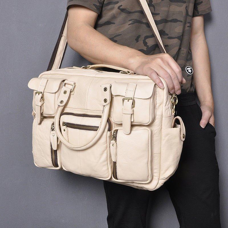 Vintage Leather Briefcase for Men