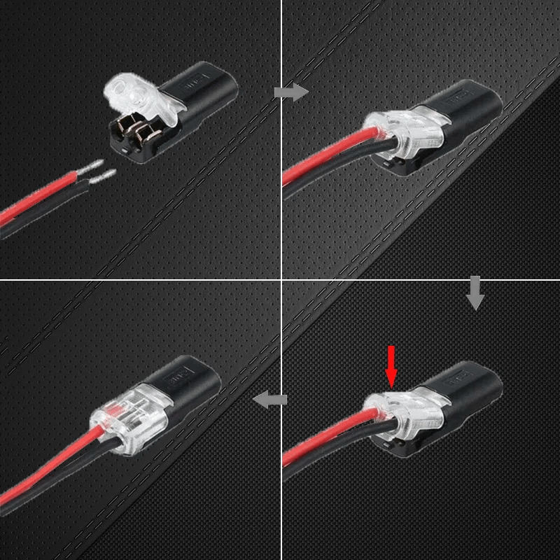 ourhomemarketTM-Double-wire Plug-in Connector With Locking Buckle(The more you buy, the more discounts you get)