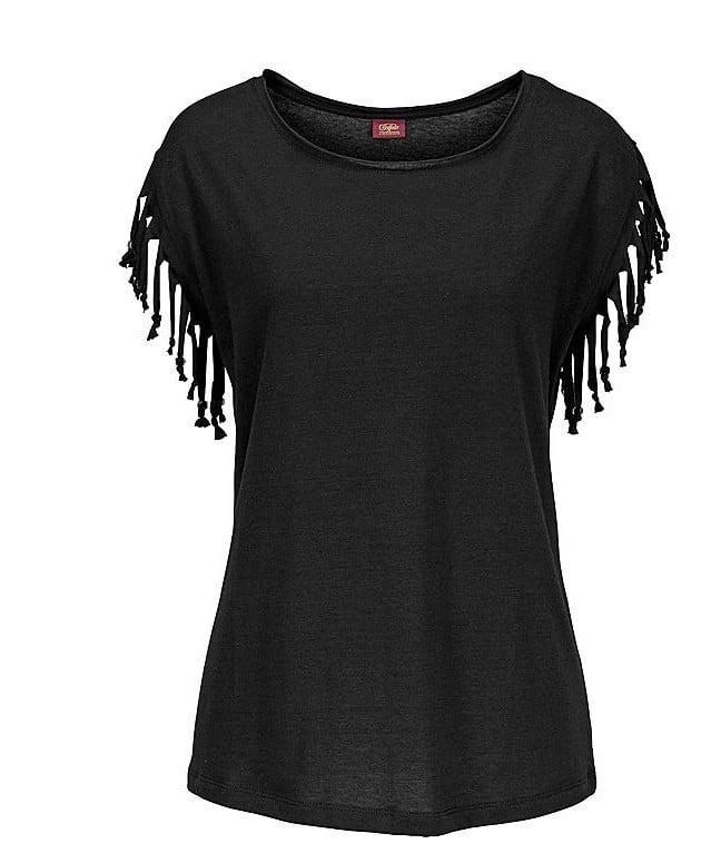 Women's Round Neck Tassel Short Sleeve Casual T-shirt (Buy 2 Free Shipping)