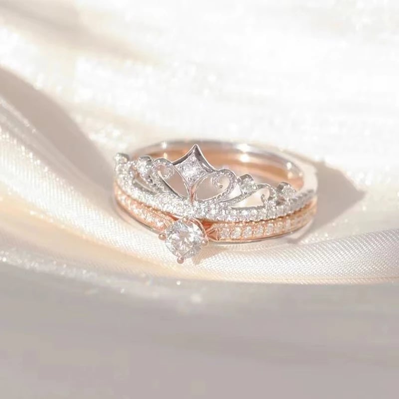 48% OFF - Keep Me In Your Heart - Crown Ring (Adjustable - One Size Fits All)