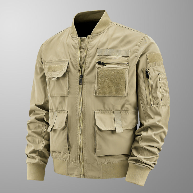 Mountain camping casual jacket functional outdoor multi-pocket jacket waterproof jacket