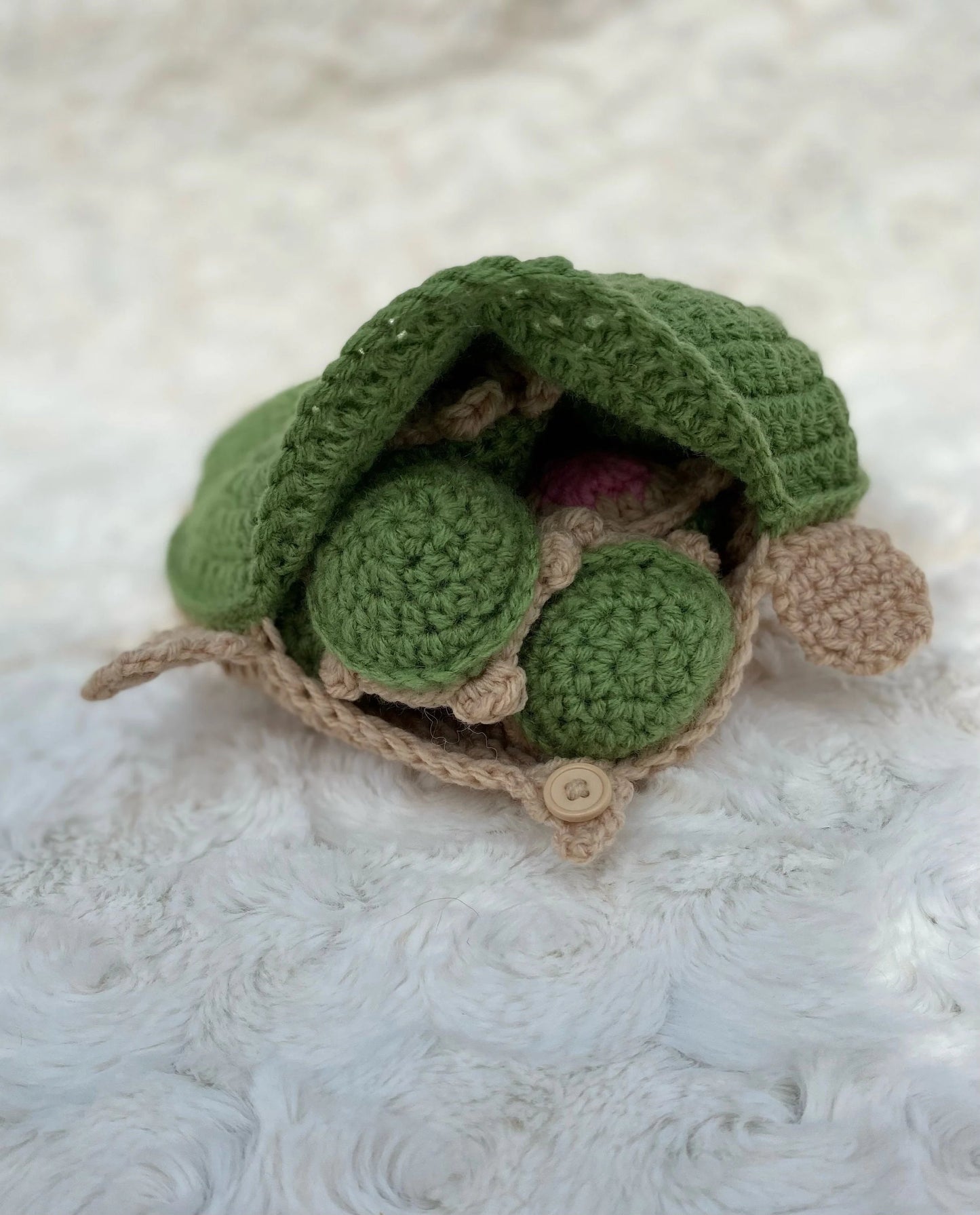 Turtle Memory Game (Green Woven Finished Product )