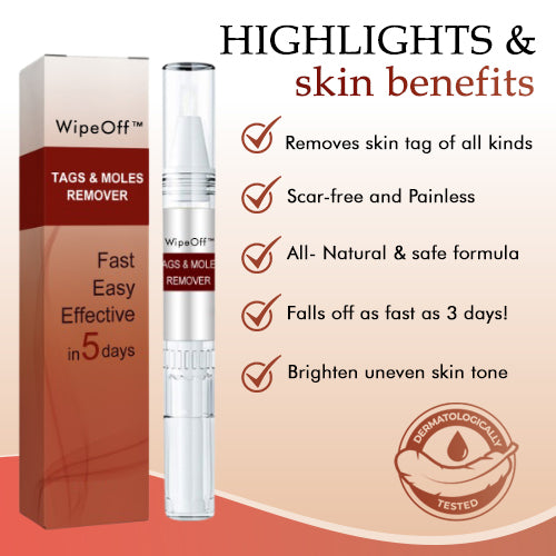 đ„Promotion 65% OFFđ„WipeOff recommends Tags & Moles Remover