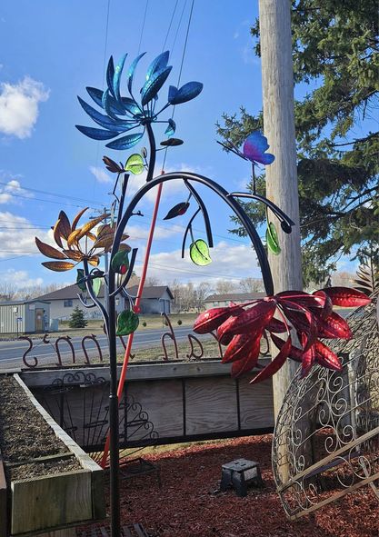 ourhomemarketTM-OFF -Beautiful Summer Multi Colored Flowers Wind Spinner
