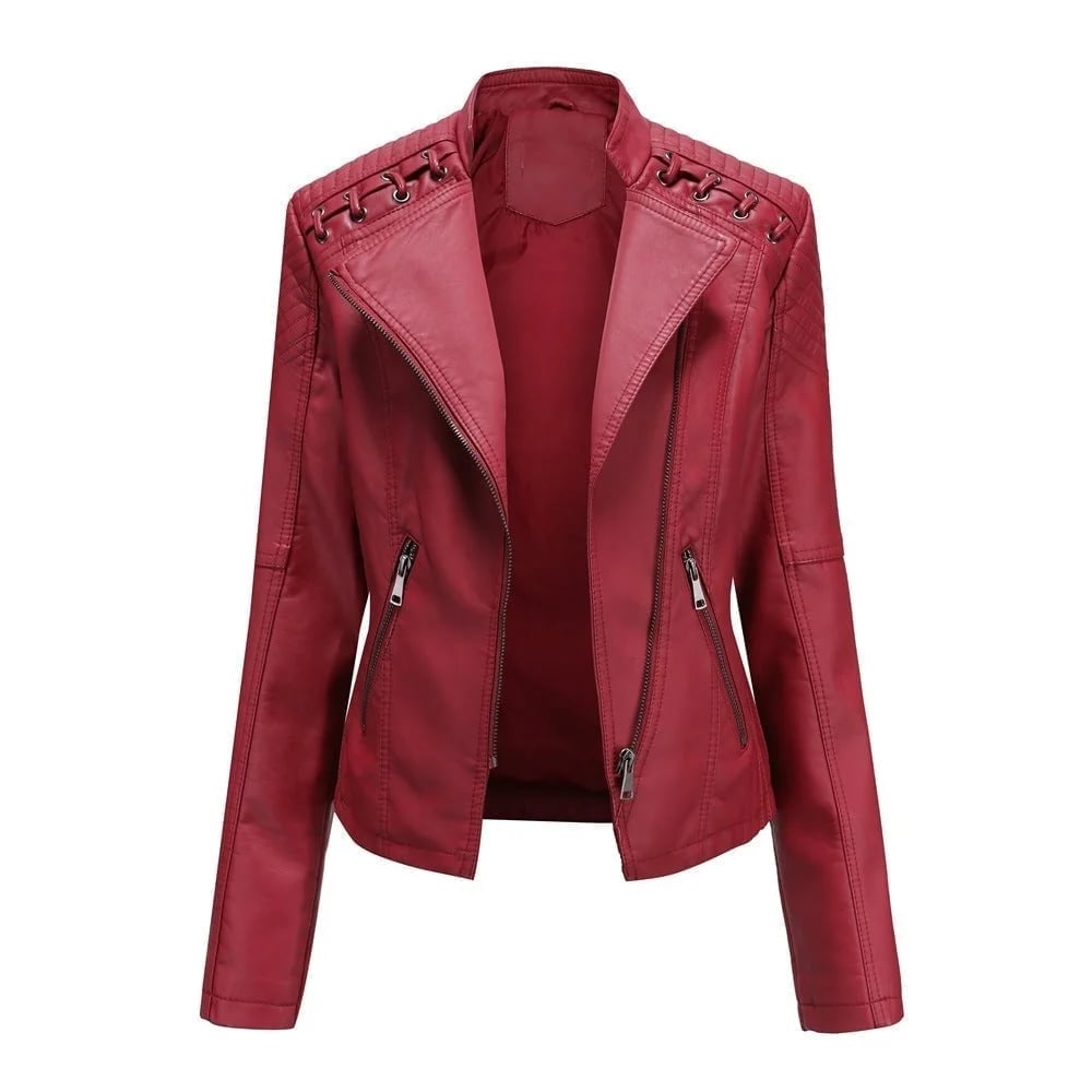 (š„HOT SALEš„) - Washed Leather Jacket