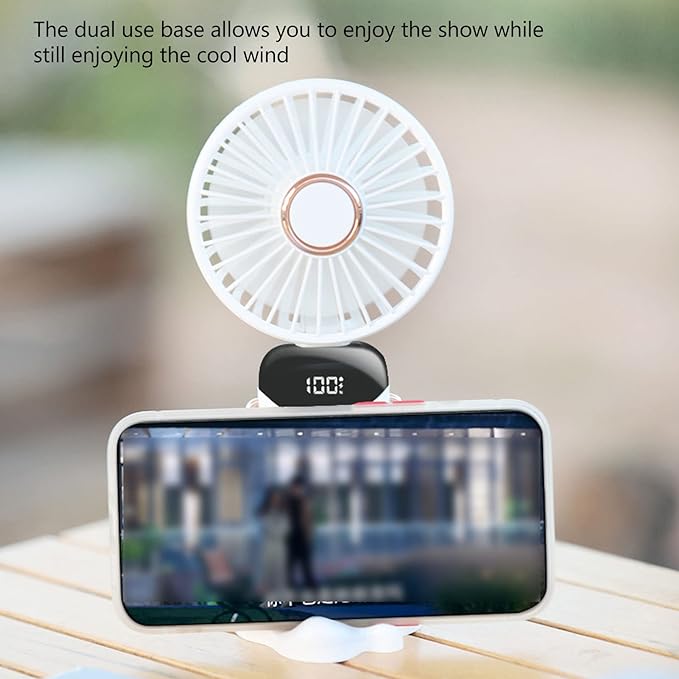 New Upgrade LED Mini Handheld Fan