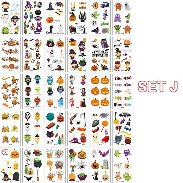 -Halloween prank makeup temporary tattoo