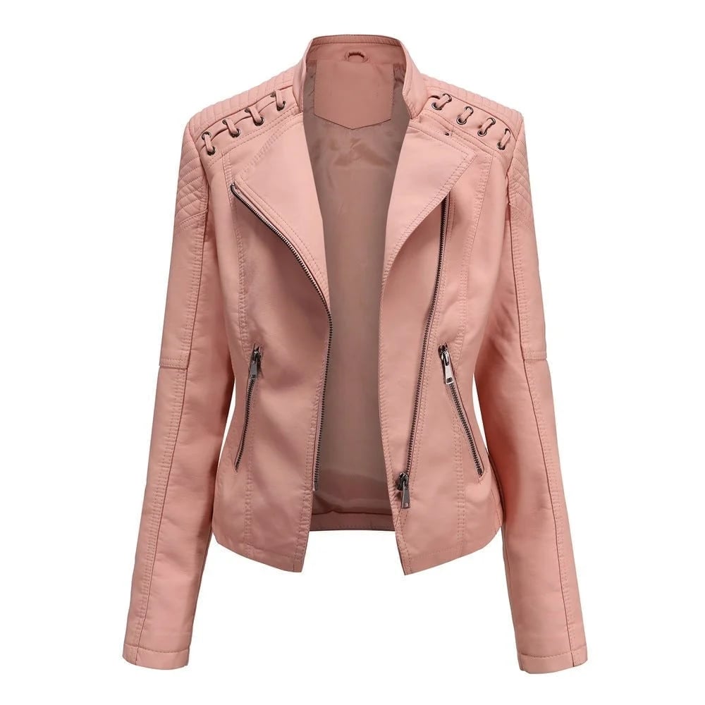 (š„HOT SALEš„) - Washed Leather Jacket