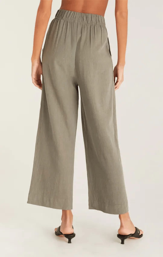 Women's elastic high waist casual wide leg pants (Buy 2 Free Shipping)