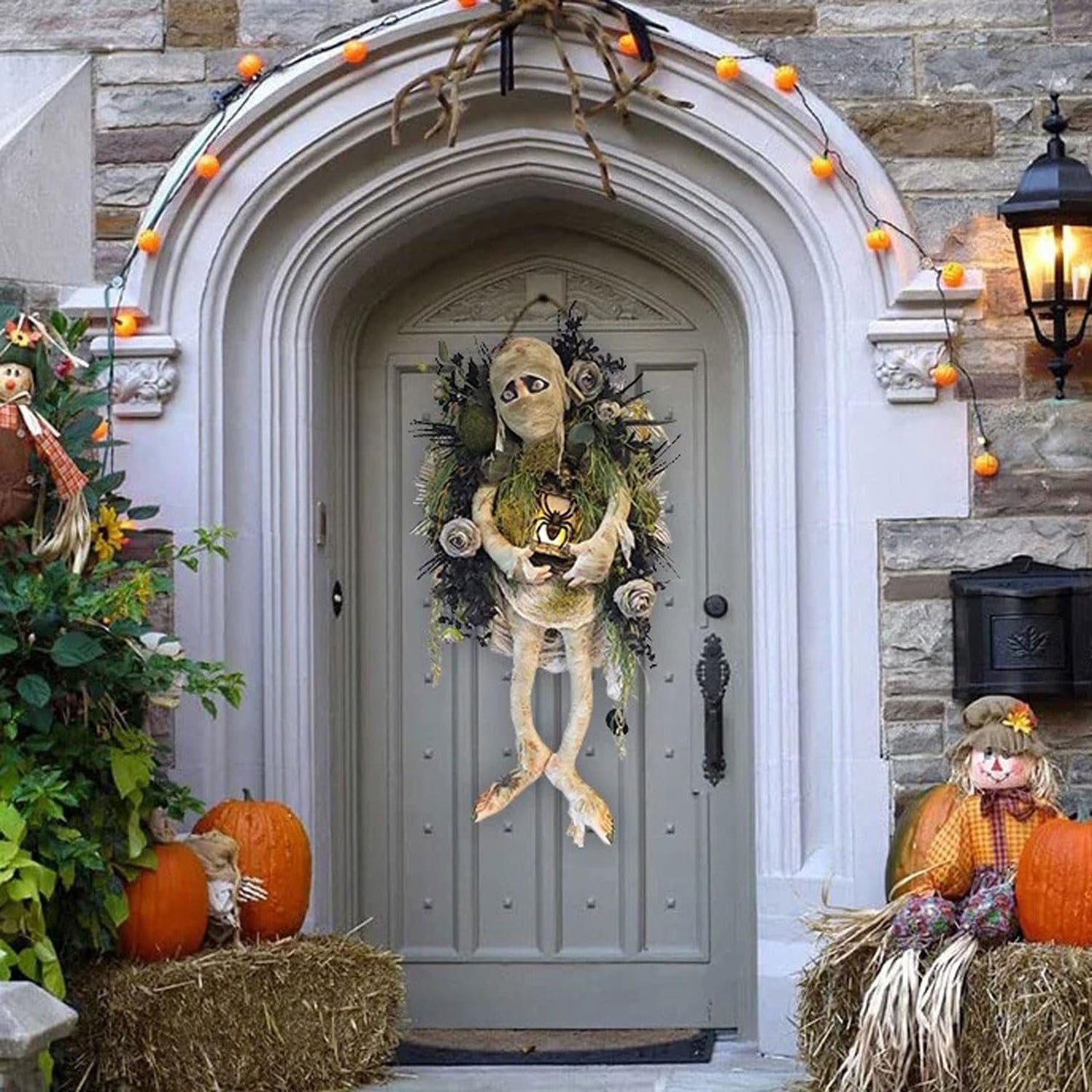 🔥💀 Halloween Mummy Wreath👻