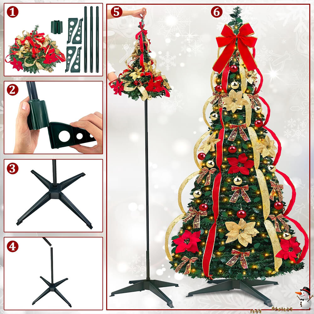 Folding Christmas Tree Decoration(Free Shipping)