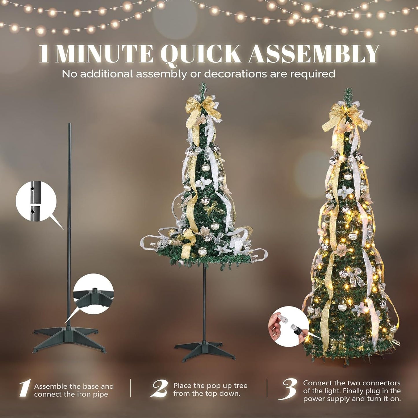 Folding Christmas Tree Decoration(Free Shipping)