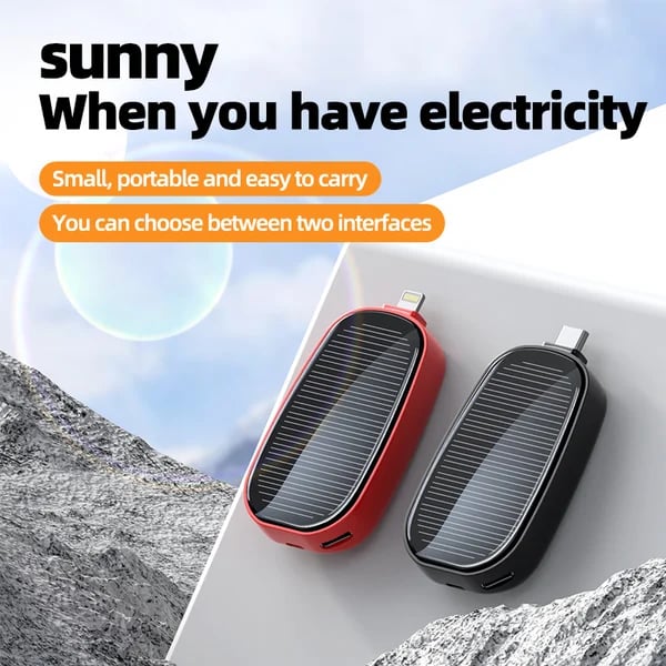 🌞Last Day Sale-49% OFF-Mini emergency solar power bank