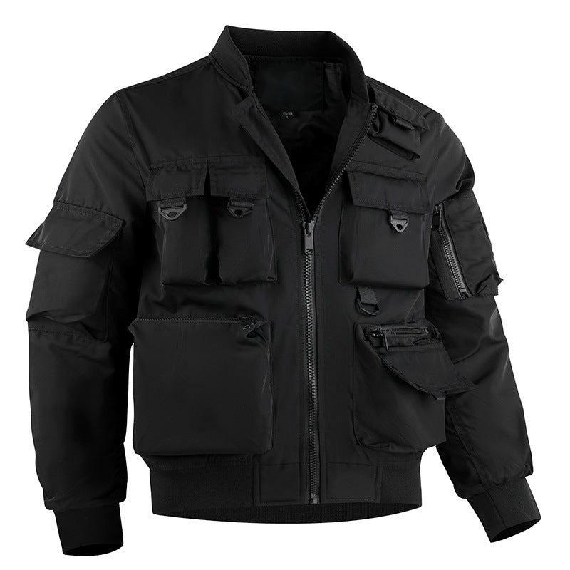 Mountain camping casual jacket functional outdoor multi-pocket jacket waterproof jacket