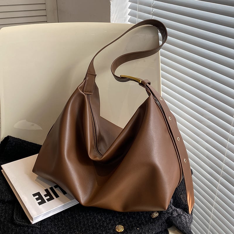 🎉Mega Sale ——High Quality Large-capacity Leather Trendy Shoulder Messenger Bag