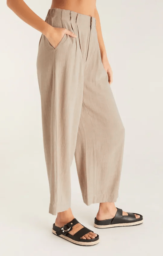 Women's elastic high waist casual wide leg pants (Buy 2 Free Shipping)