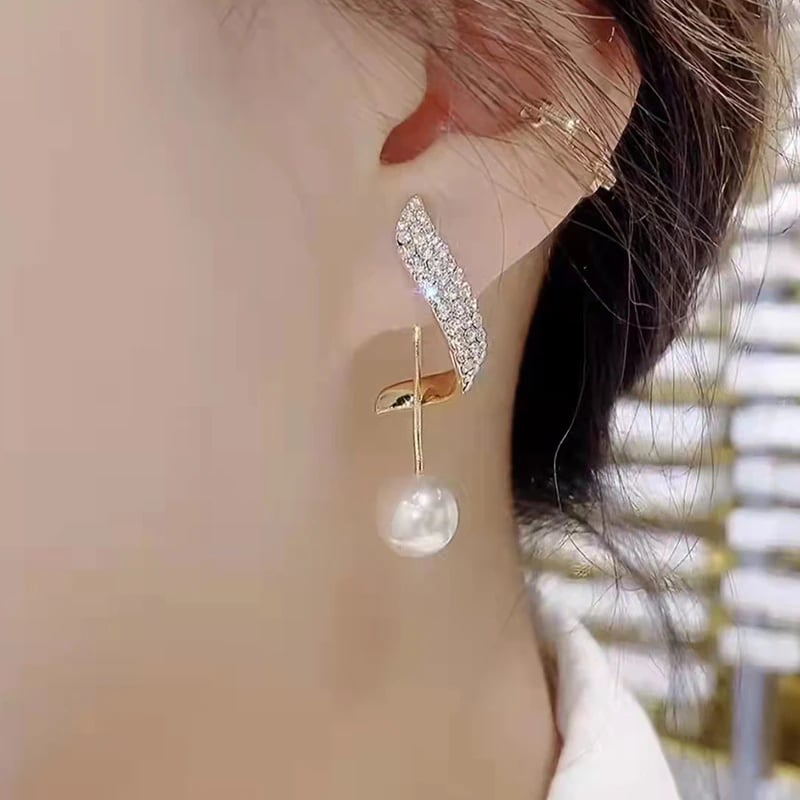Clearance-Classic Elegant Pearl Drop Earrings