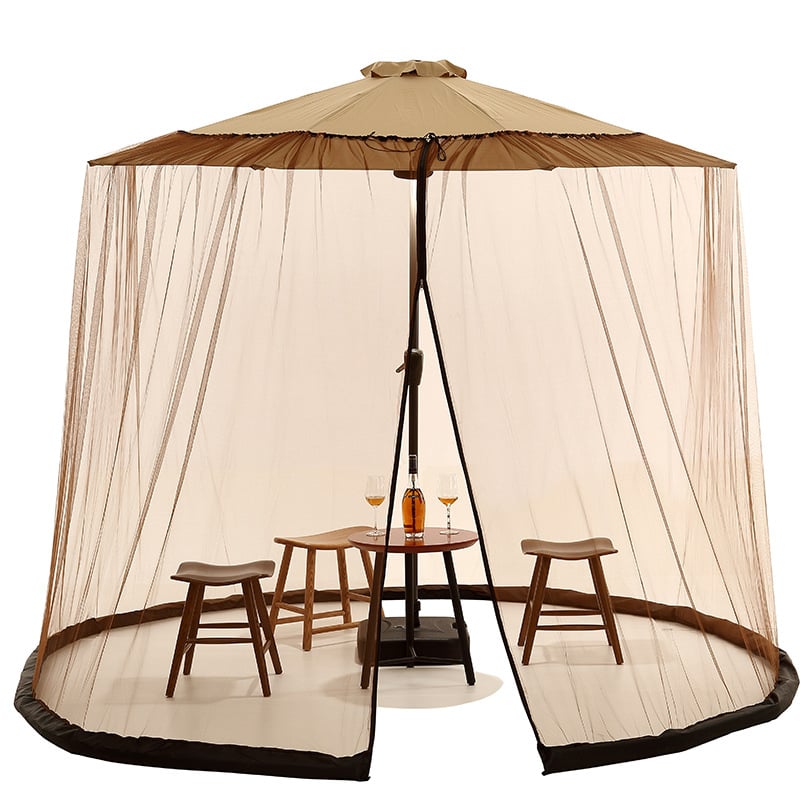 - 7.5-10 FT Patio Umbrella Mosquito Net