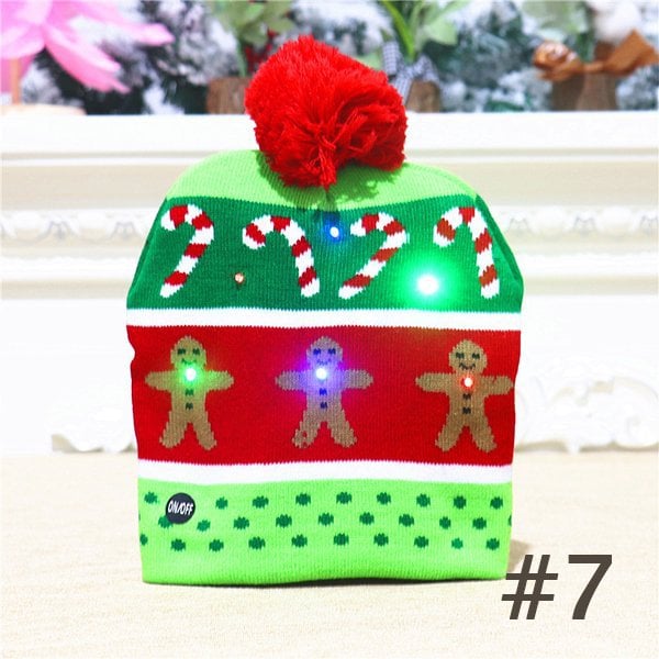 🎄 Early Christmas Sale 49% OFF🎄Christmas Theme LED Beanies - Buy 3 Free Shipping