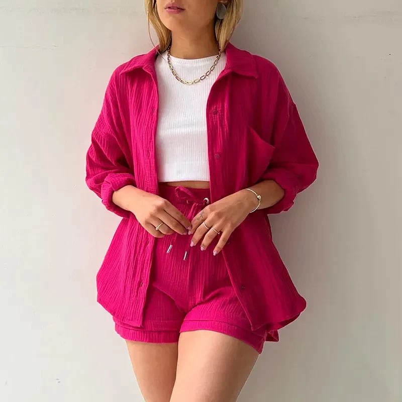 🔥49%OFF🔥Women's Two-piece Long Sleeve Shirt Fashion Casual Suit