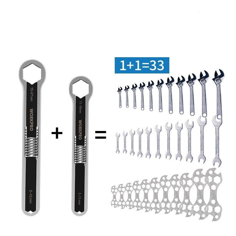 GEARDRIVE Universal Wrench Set Drop Forged