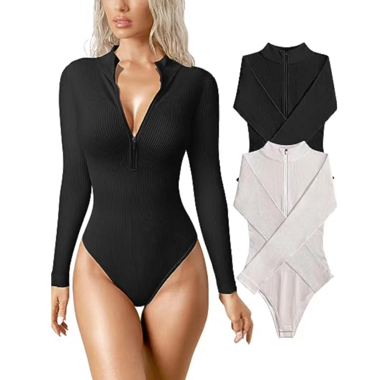 🔥 Hot Sale - 49% OFF 🔥Zip Up Body Suit Set